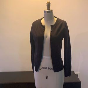 Deep brown button up sweater